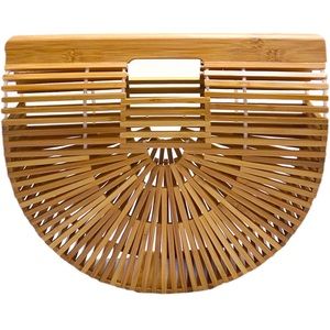 Women bamboo handbag handmade